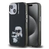 Obal Karl Lagerfeld IML Aquarelle Karl and Choupette Apple iPhone 15 KLHCP15SHMKCAQK čierny