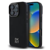 Obal DKNY PU Leather Stack Logo Magsafe Apple iPhone 16 Pro DKHMP16LPSMCSLK čierny