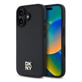 Obal DKNY PU Leather Repeat Pattern Stack Logo MagSafe Apple iPhone 16 Plus DKHMP16MPSHRPSK čierny