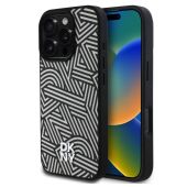Obal DKNY PU Leather Crosswalk Pattern Magsafe Apple iPhone 16 Pro DKHMP16LPGCWPKE béžový