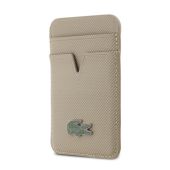 Lacoste PU Iconic Petit Pique MagSafe peňaženka LCWMSPLAT béžová