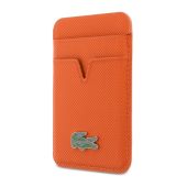 Lacoste PU Iconic Petit Pique MagSafe peňaženka LCWMSPLAO oranžová