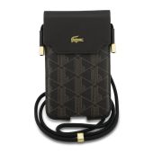 Obal Lacoste PVC Blend Monogram Metal Logo XL LCPSP17XPBSMW hnedý
