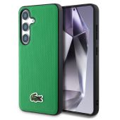 Obal Lacoste Iconic Petit Pique Woven Logo MagSafe Samsung Galaxy S25 5G S931 LCHMS25SPVCN zelený