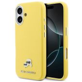 Obal Karl Lagerfeld PU Karl and Choupette Heads Pins MagSafe Apple iPhone 17 KLHMP17S6PFKCLY žltý