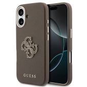 Obal Guess PU Resin Logo Apple iPhone 17 GUHCP17S5PS4RGGW hnedý