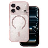 Obal Glitter MagSafe Apple iPhone 17 Pro ružový