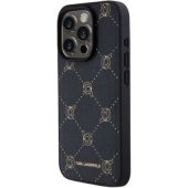 Obal Karl Lagerfeld PU Karl Heads Pattern Magsafe Apple iPhone 15 Pro KLHMP15LPGKHPHK Black