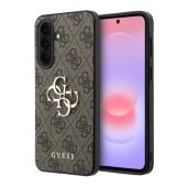 Obal Guess PU 4G Metal Logo Samsung Galaxy A37 5G A376 GUHCSA374GMGBR hnedý