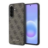 Obal Guess PU 4G Metal Classic Logo Samsung Galaxy A57 5G A576 GUHCSA57G4GFBR hnedý