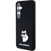 Obal Karl Lagerfeld Liquid Silicone Choupette NFT Samsung Galaxy S24+ 5G S926 KLHCS24MSNCHBCK Black