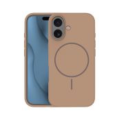 Obal Silicone Thin Mag Apple iPhone 16e/17e hnedý