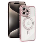 Obal Bling MagSafe Xiaomi Redmi Note 15 Pro+ 5G/POCO M8 Pro ružový