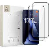 Ochranné sklo Tech-Protect Glass Fit+ Xiaomi 17T Pro čierne (2ks)
