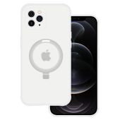 Obal Tel Protect Magical MagSafe Stand Apple iPhone 11 Pro Max strieborný