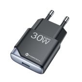 Forcell F-Energy Ultra Slim GaN III B130101-E, USB-C PD QC4.0 3A 30W, čierna (Bulk)