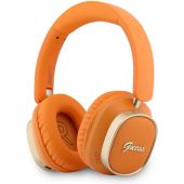 Guess Rectangle Metal Script Logo ENC bezdrôtové slúchadlá GUBHV28HGCSMO oranžové