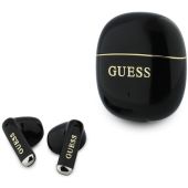 Guess Gold Line Glossy Classic Logo TWS bezdrôtové slúchadlá GUTWSG3HGECK čierne