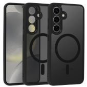 Obal Full Matte Mag Cover MagSafe Samsung Galaxy S24 5G S921 čierny