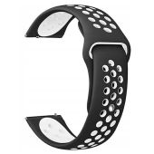 Remienok Beline Watch Strap 22mm Sport Silicone čierno-biely