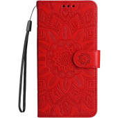 Obal MEZZO Book Motorola Moto G05/E15 mandala červený
