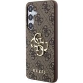 Obal Guess PU 4G Metal Logo Samsung Galaxy S24+ 5G S926 GUHCS24M4GMGBR Brown