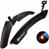 Rockbros DNB8001, blatník predný aj zadný(s LED svetlom), čierny