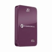 Forcell F-Energy SuperSlim Powerbank F10K8 MagSafe QC4.0 PD3.0 15W 10000 mAh tmavofialová