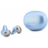 Guess Metallic Finish Classic Logo OWS bezdrôtové slúchadlá GUTWSOL3MEGN svetlomodré