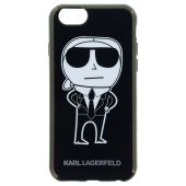 KLHCP6HTKKA Karl Lagerfeld K-Team Black TPU Pouzdro pro iPhone 6 6S 1