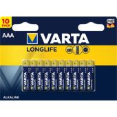 Varta Longlife AAA Baterie 10ks (EU Blister) 