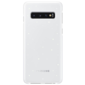 Plastové puzdro Samsung na Samsung Galaxy S10e LED EF-KG970CW biele