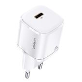 Adaptér USAMS CC124 T36 USB-C 20W Mini Fast Charger biely