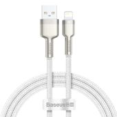 Dátový kábel Baseus Cafule Metal USB - Lightning  2,4A 1,0 m biely