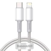Dátový kábel Baseus High Density PD USB-C - Lightning 1,0 m 20W biely