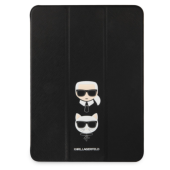 Puzdro Karl Lagerfeld na Apple iPad Pro 12.9 KLFC12OKCK Karl Lagerfeld and Choupette Head Saffiano čierne