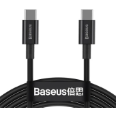 Kábel Baseus Superior Fast Charging CATYS-C01, USB-C na USB-C 100W, 2m, čierny