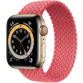 Náhradný remienok na Apple Watch 42/44/45/49mm COTECi Nylon Braided Strap 134 mm Pink Punch