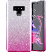 Silikónové puzdro na Samsung Galaxy A34 5G A346 Shine Bling ružovo-strieborné