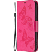 Diárové puzdro na Motorola Moto G14 MEZZO motýle ružové