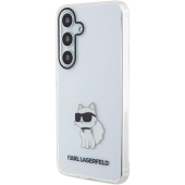 Plastové puzdro Karl Lagerfeld na Samsung Galaxy S24 5G S921 KLHCS24SHNCHTCT IML Choupette NFT transparentné