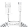 Kábel Baseus Superior CAMYS-02, microUSB 2A, Fast Charging, 1m, biely