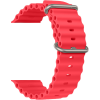 Náhradný remienok na Apple Watch 42/44/45/49mm Silicone Loop Design 1 červený