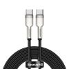 Dátový kábel Baseus Cafule Metal USB-C - USB-C 100W 2,0 m čierny