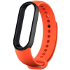 Silikonový náramok pre Xiaomi Mi Band 5/6 oranžovo-čierny (Bulk)