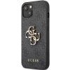 Plastové puzdro Guess na Apple iPhone 13 Pro GUHCP13L4GMGGR 4G Metal Logo sivé