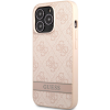 Plastové puzdro Guess na Apple iPhone 13 Pro GUHCP13LP4SNP PU 4G Stripe ružové Plastové puzdro Guess na Apple iPhone 13 Pro GUHCP13LP4SNP PU 4G Stripe ružové