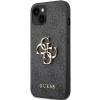 Plastové puzdro Guess na Apple iPhone 14 Pro GUHCP14L4GMGGR 4G Metal Logo sivé
