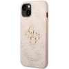 Plastové puzdro Guess na Apple iPhone 14 Pro GUHCP14L4GMGPI 4G Metal Logo ružové