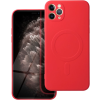 Silikónové puzdro na Apple iPhone 11 Pro Max Silicone Mag Cover červené
